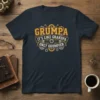 GRUMPA IT'S LIKE GRANDPA ONLY GRUMPIER detailed graphic design printed on comfortable cotton t-shirt