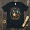 Guinea Pig Star Chart t-shirt design with a guinea pig in a starry night sky frame