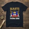 Haiti Young King t-shirt design with Haiti flag and gold crown graphic