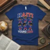 Haiti Young King t-shirt design with cartoon boys dabbing, featuring "HAITI" and "YOUNG KING" text