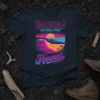 Haleakala National Park Hawaii t-shirt with retro sunset, palm trees, and mountain graphic