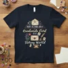 T-shirt design with text "There's Nothing Like A Handmade Card In A Texting World" and vintage envelopes, stamps, and telephone