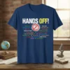 HANDS OFF! MEDICAID SOCIAL text design featuring creative typography on quality t-shirt