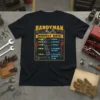 HANDYMAN HOURLY RATE $100/HR text design featuring unique typography on quality t-shirt