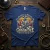 Gunsmoke T-Shirt with "Happiness Is Watching Gunsmoke Over And Over Again" text and a cowboy graphic