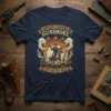 Happiness Is Watching Gunsmoke Over And Over Again t-shirt with cowboy on horse graphic and western sunset