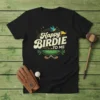 Happy Birdie TO ME golf t-shirt design with golf course, clubs, and bird graphic
