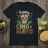 Happy Cinco de Mayo Skull eye-catching graphic design printed on comfortable cotton t-shirt
