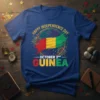 Guinea Independence Day T-Shirt with "Happy Independence Day October 2nd Guinea" text and the Guinea flag graphic