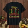 Happy Kwanzaa Ujima Umoja text design featuring detailed typography on quality t-shirt