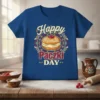 Happy Paczki DAY t-shirt design featuring a decorated pączki and festive border, perfect for Polish donut lovers