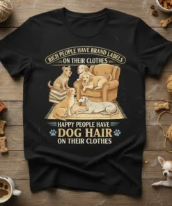 RICH PEOPLE HAVE BRAND text design featuring detailed typography on quality t-shirt