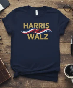 Harris Walz T-Shirt unique graphic design printed on comfortable cotton t-shirt