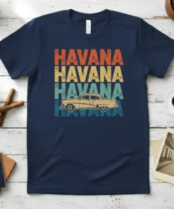 Havana Vintage Car stylish graphic design printed on comfortable cotton t-shirt