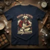 T-shirt with "HAVING A MENTAL Bake Down" text and a muscular gorilla wearing a chef's hat and apron, rolling dough
