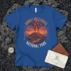 Hawai'i Volcanoes National Park Kilauea 1916 t-shirt design with erupting volcano graphic and distressed circular text