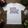 Hawk Tuah '24 Spit on that Thang t-shirt with patriotic wings graphic and distressed text