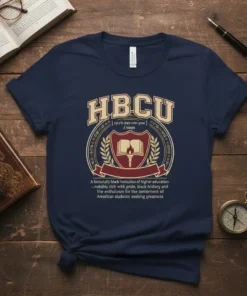 HBCU A historically black text design featuring unique typography on quality t-shirt