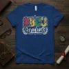 HBCU Graduate t-shirt design with colorful text and laurel wreath, celebrating university alumni achievements