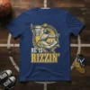 He Is Rizzin' Jesus Dunking Basketball T-Shirt featuring religious humor graphic