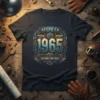 Hecho En 1965 Edición Limitada t-shirt design with vintage year and gears graphic