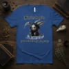 Hippity, hoppity, your soul is my property t-shirt with a grim reaper bunny design and dark gothic humor