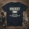 HOCKEY IT'S LIKE FOOTBALL, text design featuring bold typography on quality t-shirt