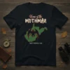 Home of the Mothman West Virginia USA t-shirt design featuring a stylized Mothman graphic within the state outline