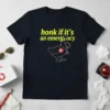 Black t-shirt with "honk if it's an emergency" text and a duck wearing a stethoscope and medical cross graphic