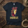 Horse T-Shirt eye-catching graphic design printed on comfortable cotton t-shirt