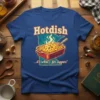 Hotdish it's what's fer supper t-shirt design with Minnesota outline and casserole graphic