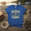 Houseboat Captain T-Shirt design with anchor graphic and nautical theme