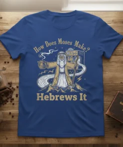 How Does Moses Make? Hebrews It creative graphic design printed on comfortable cotton t-shirt