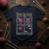How to knit 1. text design featuring detailed typography on quality t-shirt