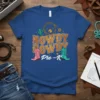 Howdy Howdy Pre-K text with cowboy boots and western graphics on a blue t-shirt