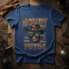Howdy Putos cowboy skull t-shirt with American flag and cowboy hat graphic
