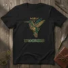 Hummingbird Steampunk Design stylish graphic design printed on comfortable cotton t-shirt