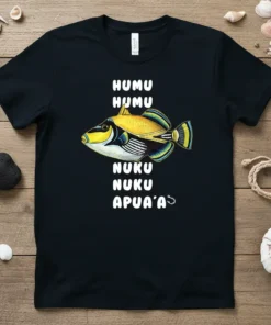 HUMU HUMU NUKU NUKU APUA'A bold graphic design printed on comfortable cotton t-shirt