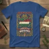 Hungary Is Where My Story Begins t-shirt design with Hungarian flag map and ornate border