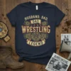 Husband Dad Dad Wrestling Legend eye-catching graphic design printed on comfortable cotton t-shirt