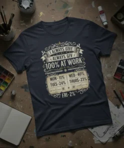 I ALWAYS GIVE ALWAYS text design featuring unique typography on quality t-shirt