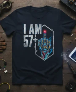 I AM 57+|57+ unique graphic design printed on comfortable cotton t-shirt
