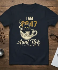 I AM 8647 Aunt Tifå stylish graphic design printed on comfortable cotton t-shirt