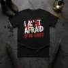 I Am Afraid Of No Goats! quote in distressed white and red text with a demonic goat silhouette graphic on