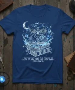 Quote "I Am The Sky And The Power Of Every Storm That Has Ever Been. I Am Infinite." with dragon