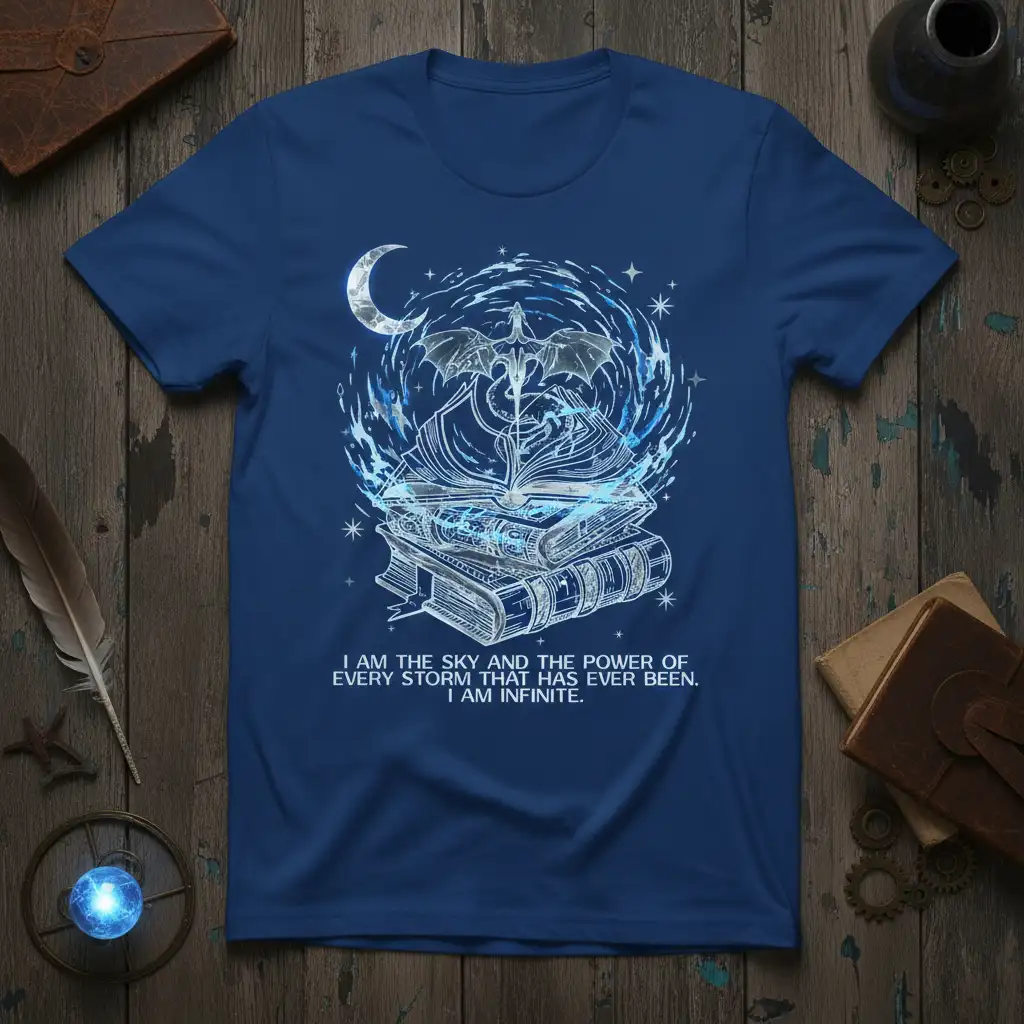 Quote I Am The Sky And The Power Of Every Storm That Has Ever Been. I Am Infinite. dragon book fantasy design