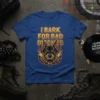 I Bark For Bad Bitches Doberman dog t-shirt with golden text and fierce dog graphic