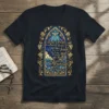 I Can Only Imagine Christian song lyrics t-shirt design with Jesus, dove, and stained glass window motif