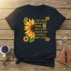 I Can't Argue With My Best Friend T-Shirt with sunflower graphic and humorous quote about older friends