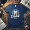 I Can't I'm In Dental School t-shirt design with a prominent tooth graphic and dental tools